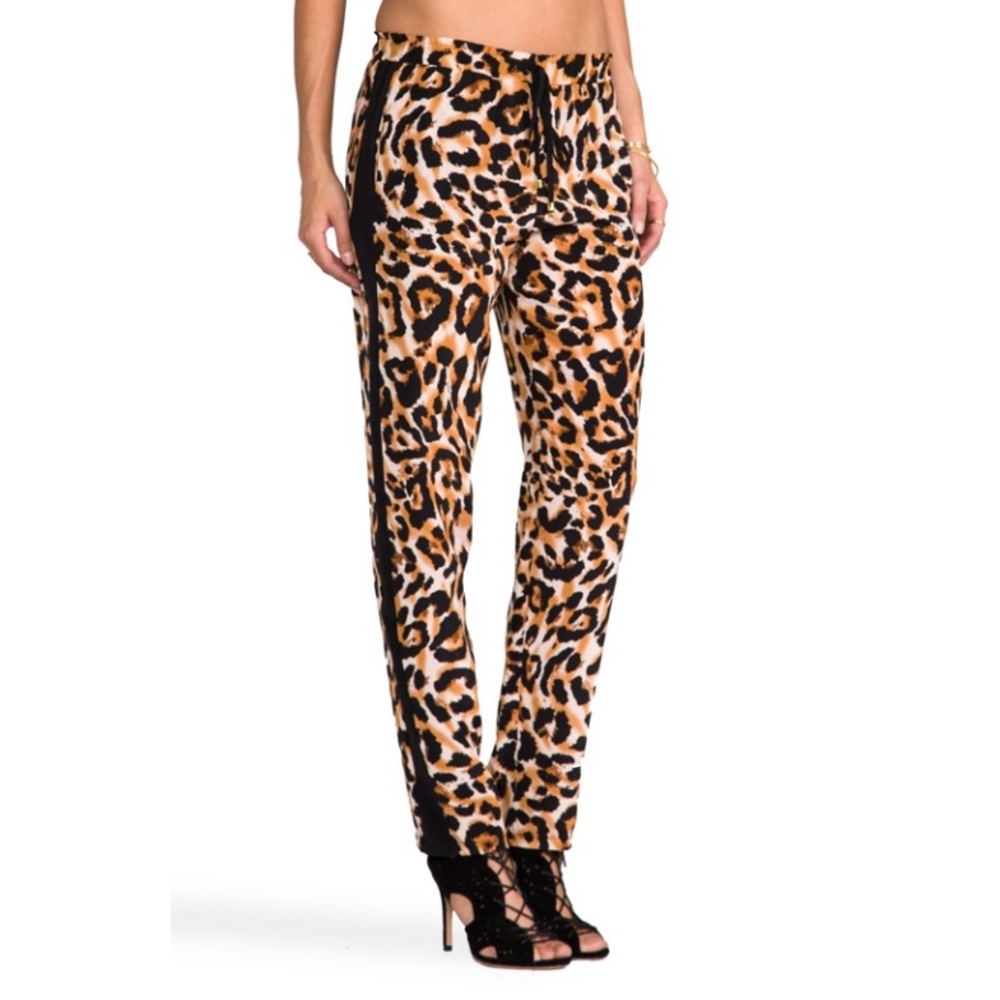 Karina Grimaldi silk drawstring jogger pant